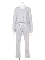 【BONICA　dot　GARDEN】シャツオールインワン/ブルー