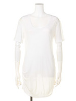 【Blue Life】ロング丈カットトップス/ライトグリーン