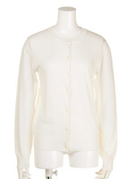 【CHIC】Basic soft カーディガン/ホワイト