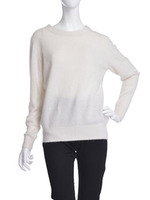 【CHIC】フェレット クルーネックニット/ネイビー