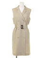 【GREED】SUPER 130‘S by REDA Long Vest/BEIGE