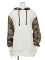 【MEN｀S LIKE】袖柄パーカー/ミックス(迷彩)