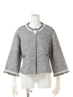 【Omekashi】フリンジボレロ/ブラック