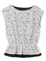 【Omekashi】レース重ねドルマンブラウス/オフホワイト