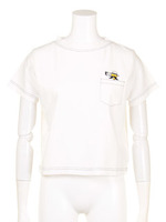 【PEANUTS×ROSE BUD】CHARACTER EMB.POCKET-T/NAVY/SNOOPY