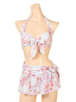 【REBECCATAYLOR】CROCUSFLOWER/スカートセットビキニ/ホワイト