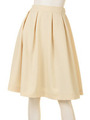 【ROSE BUD】W/ELASITC TUCKED FLARE SKIRT /OFF WHITE