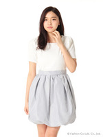 【W】コクーンワンピース/ベージュ