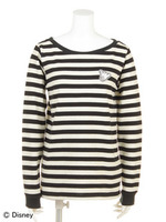 【X-girl Disney Collection】SYMBOL BORDER L/S TOP/RED