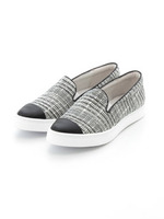 【enchanted】トゥ切り替えスリッポン/ホワイト