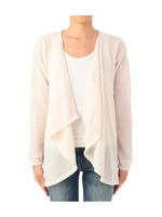 あぜ編みトッパーニットカーディガン/ホワイト(004)