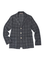 ウィンドペイン ニットジャケット/ブルー系(294)