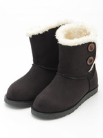 ウォータープルーフサイドボタンムートン/カーキ