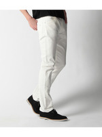 ウォッシュ加工デニムパンツ/ブルー系(094)