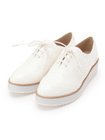 エナメルオックスフォードシューズ/ライトベージュ(051)