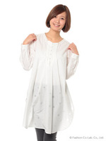 オパールドットプリントワンピース/ライトブルー