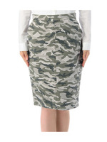 カモフラージュ柄タイトスカート/ナチュラル(150)