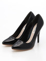 カラーパンプス/ブラック
