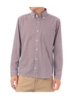 カラー切り替えギンガムチェックシャツ/ネイビー系(293)