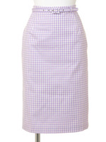 ギンガムチェックSK/ラベンダー