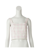 ギンガムチェックビスチェ/ブラック(219)