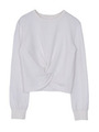 クロスデザインショートTOP/WHT