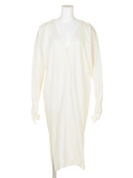 シルクニットロングCD/アイスブルー