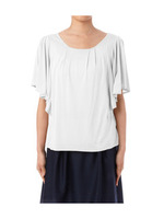 シルクフレアカットソー/オレンジ系(067)