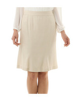 シルクレーヨン混マーメイドスカート/ベージュ系(450)