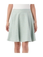 ジオメトリック風フレアスカート/グリーン系(022)