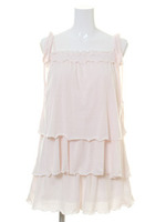 スカラップジャガードミニロンパース/NVY