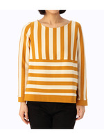 ストライプ切り替えプルオーバー/グリーン系(322)