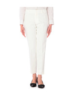 ストレッチセンタープレスパンツ/ホワイト(001)