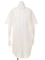 タイプライターピンタックシャツOP/オフホワイト