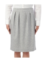 タック使いストレッチポンチスカート/ブラック(019)