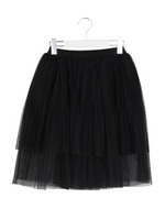 チュールプリーツスカート/ホワイト