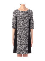 ツイード風柄コンビワンピース/ライトベージュ(151)