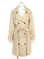 テンセルトレンチコート/O/WHT