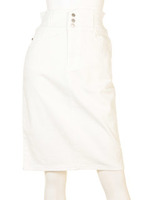 デニムタイトスカート/ホワイト