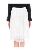 ドットプリーツチュールスカート/ライトベージュ(051)