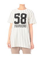 ナンバープリントTシャツ/オフホワイト(503)