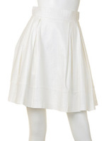 バックリボンタックスカート/ブルー