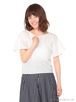 バックリボントップス/ブラック