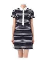 パイルジャカードボーダーワンピース/ホワイト(901)