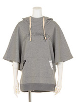 ビケビケットコビニャーポンチョパーカ/トップグレー