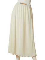 プリーツマキシスカート/GRN