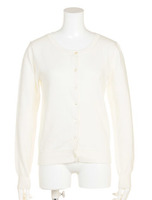 ベーシックニット カーディガン/ホワイト