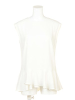 ペプラムブラウス/ブラック