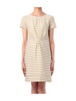 ボーダータック使いワンピース/ベージュ系(351)