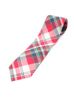 マドラスチェックネクタイ/レッド(962)